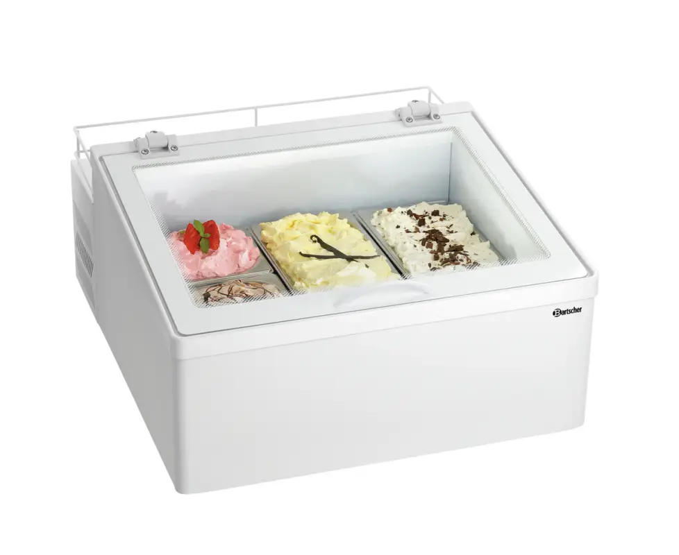 Bartscher IJsvitrine 3x5L-F | 15 Liter | Dubbele Beglazing | LED Verlichting | 650x725x360 Mm Betaalbaar