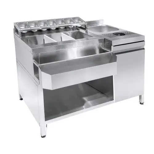Flitsaanbieding CombiSteel Cocktail Bar Station | Spoelbak & Speedrail