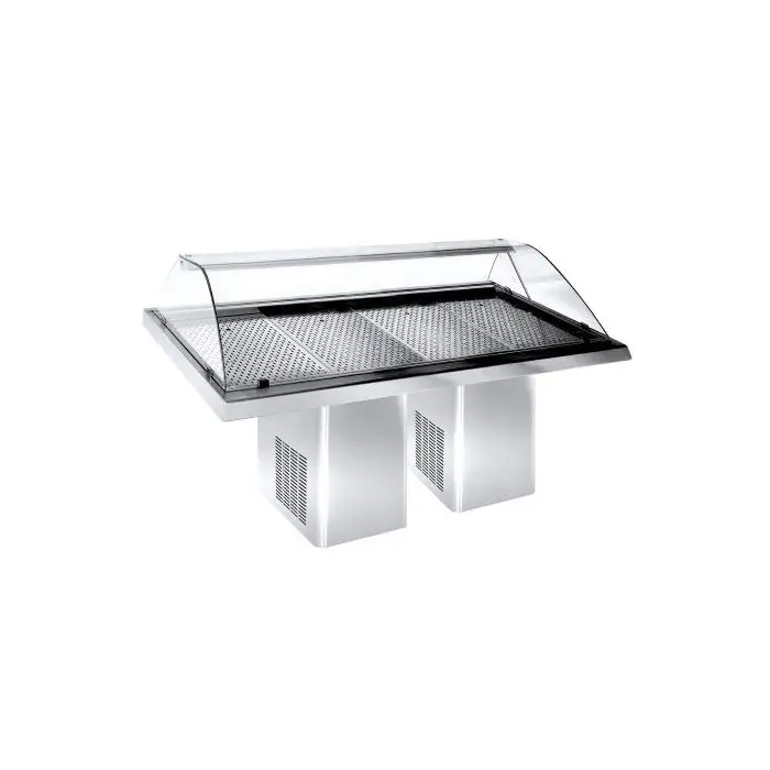 CombiSteel Gekoelde Vistoonbank | 188cm | RVS | -5°C Must-Have