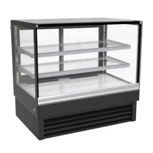 Combisteel Koelvitrine | 257L | Zwart | +2°c/+8°c | 3 Niveaus | 1200x680x1200mm Koop Online