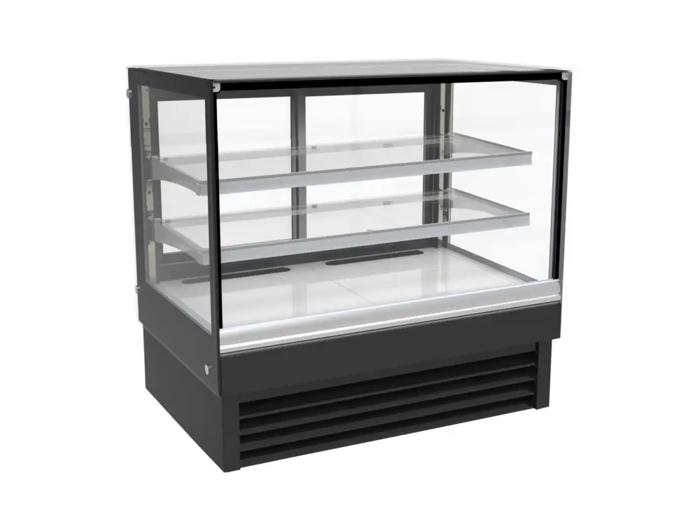 Combisteel Koelvitrine | 257L | Zwart | +2°c/+8°c | 3 Niveaus | 1200x680x1200mm Koop Online