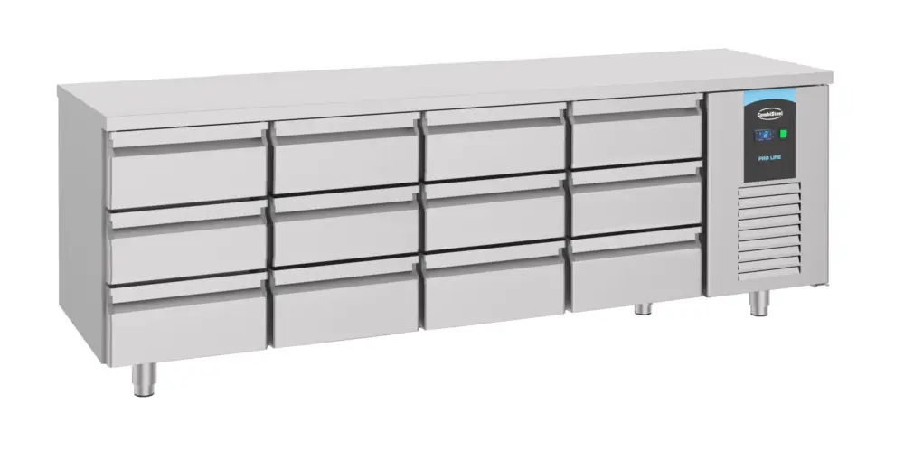 Combisteel Koelwerkbank | ENERGY LINE | 632L | 12 Laden 1/1 GN | -2°C/+8°C | Geforceerd | 2330x700x850mm Beste Prijs