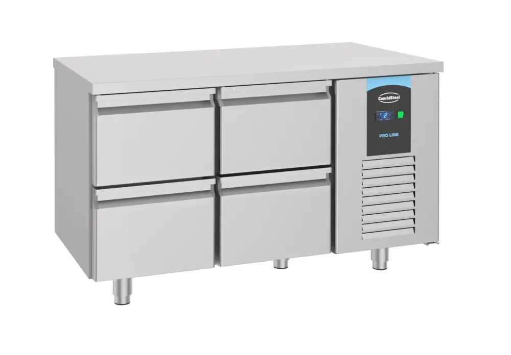 Combisteel Koelwerkbank | ENERGY LINE | Energiezuinig | 281L | 4 Laden | -2°C/+8°C | Geforceerd | 1400x700x850mm Betaalbaar