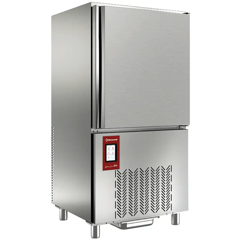 Koop Online Diamond Blastchiller | GASTRO LINE | 10 Niveaus EN/GN | 36kg Koelen/25kg Vriezen | 1.48kW | 230V | Touchscreen | 800x825x1620mm
