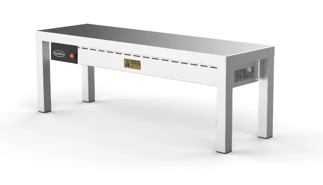 Exclusieve Aanbieding Combisteel Etagere | Keramisch Verwarmd | 1 Niveau | 1200x300x350mm