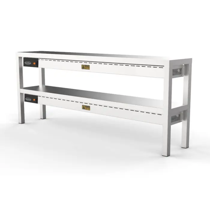 Uitverkoop Combisteel Etagère | Keramisch | Verwarmd | 2 Niveaus 2000x300x650mm