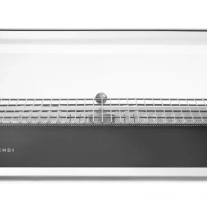 Koop Online Display Verwarmd Vitrine Enkel, Hendi, Enkel Niveau, Zwart, 220-240v/800w, 556x376x(h)315mm
