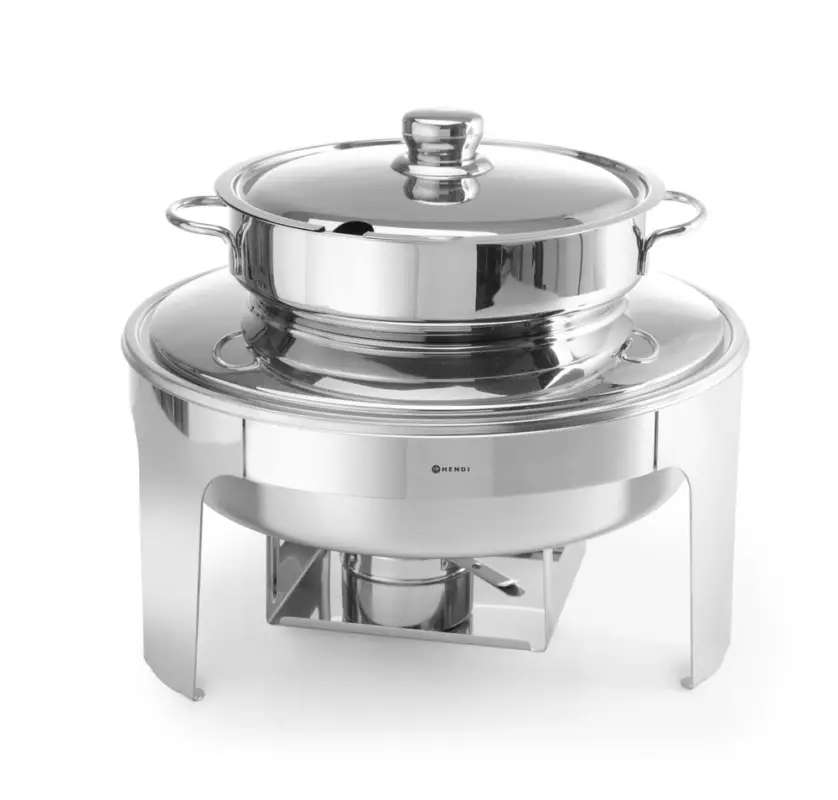 Lage Prijs Soep Chafing Dish Mirror Finish, Hendi, Profi Line, 10L, ø420x(h)380mm