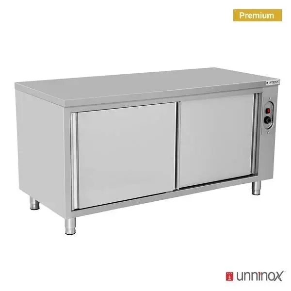 Gratis Retour Unninox Warmhoudkast | RVS | 30°C/80°C | Geventileerd | Schuifdeuren | 1.5kW | 230V | 1000x600x850mm