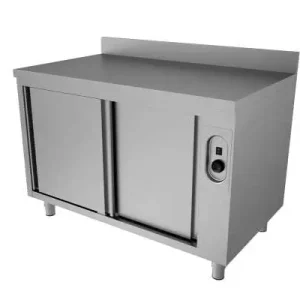 Gereduceerde Prijs Unninox Warmhoudkast | RVS | Schuifdeuren | 30°c/80°c | Achter Rand | 1200x700x850/900mm