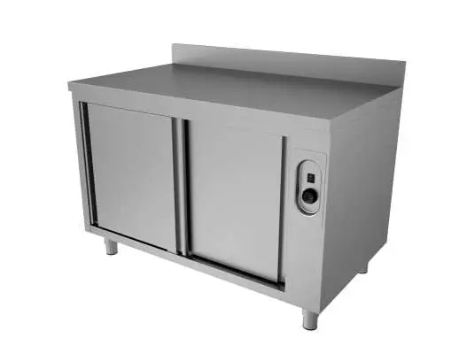 Express Levering Unninox Warmhoudkast | RVS | Schuifdeuren | 30°c/80°c | Achter Rand | 1800x600x850/900mm