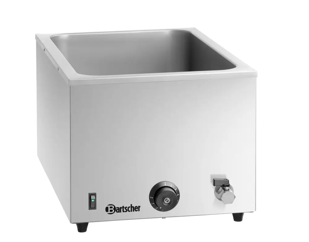Bartscher Bain Marie | Elektrisch | 1.2kW | 1x 1/1 GN | Afvoerkraan | 355x550x295mm Populair