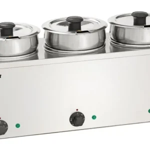 Bartscher Bain Marie | Hotpot | RVS | 3x 3.5L | 230V | 610x240x320mm Exclusieve Aanbieding