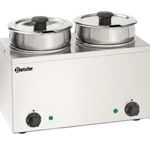 Bartscher Bain-Marie Hotpot | 2x 3,5L Inzetpannen | 230V | 415x240x320mm Meest Verkocht