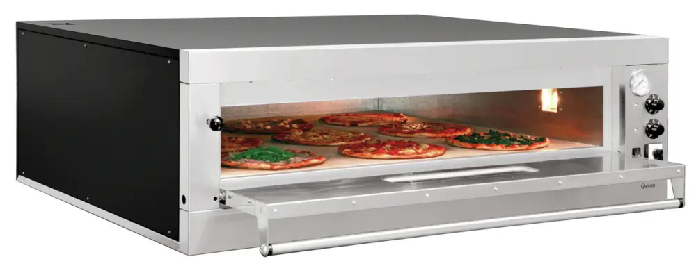 Seizoensaanbieding Bartscher Pizza Oven | ET 105-1BK | 1×9 Ø330mm | 1 Kamer | 400V | 1310x1270x420mm