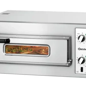 Bartscher Pizza Oven | NT 501 | 1x 4 Pizza’s Ø250mm | 1 Kamer | 400V | 800x750x360mm Hoge Kwaliteit