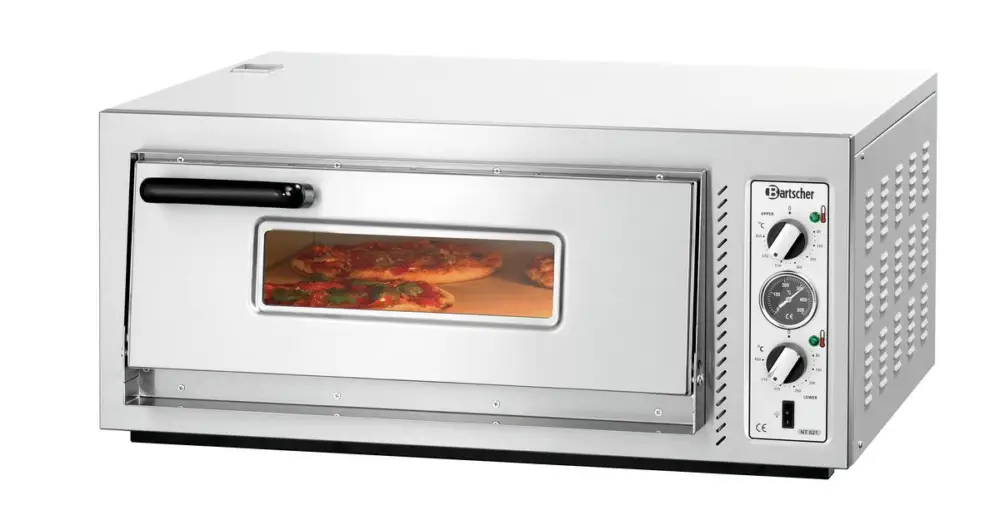 Veilige Betaling Bartscher Pizzaoven | Elektrisch | NT 621 | 1 Kamer | 4 Pizza’s Ø300mm | 400V | 885x790x400mm