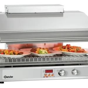 Bartscher Salamander Hi-Light Lift 700-2Z | RVS | Infrarood Warmtestraler | 400V | 745x590x515mm Dagaanbieding