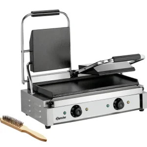 Bartscher Contactgrill 3600 2G | Glad | Grillplaten Gietijzer/Geëmailleerd | 570x395x210mm Direct Beschikbaar