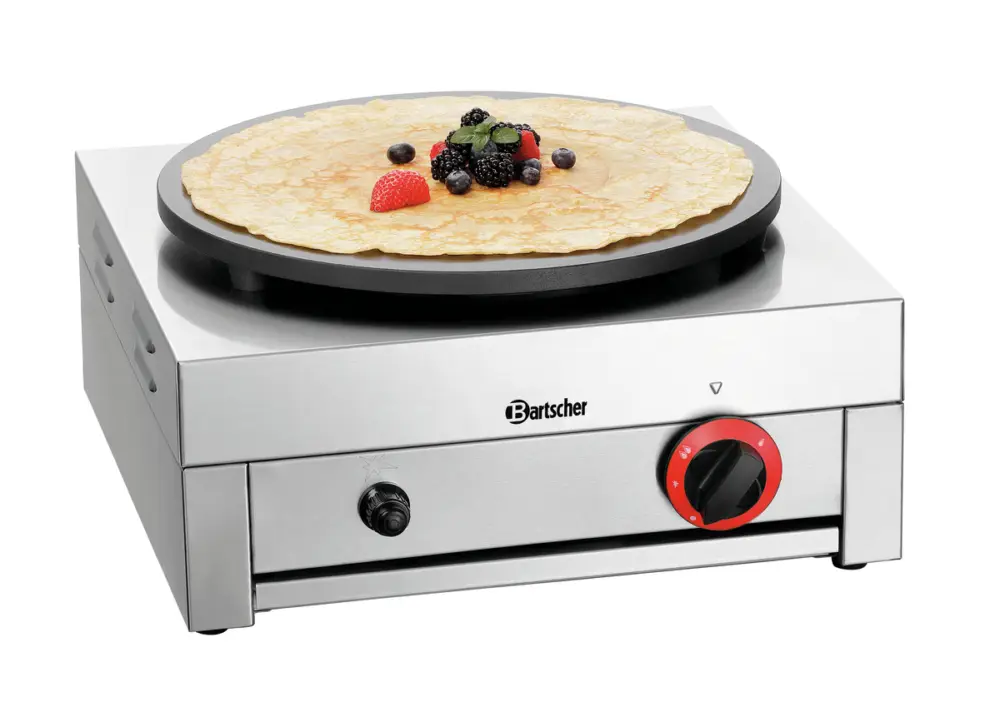 Bartscher Crêpe-bakplaat 1CP400G | Gas | Ø 40cm | 450x500x250mm Koopje