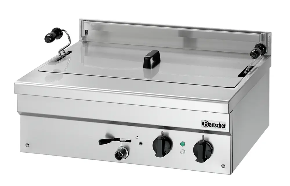 Bartscher Deegwaren-/Visfriteuse | SERIE BF | 21L | 140°C/190°C | 400V | Aftapkraan | 700x590x320mm Aanbieding