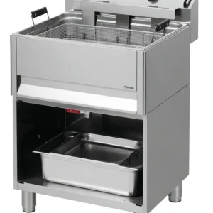 Nu Kopen Bartscher Bakkerijfriteuse | Serie BF | Elektrisch | 30L | 50°C-190°C | 15kW | 400V | Aftapkraan | 660x650x980mm