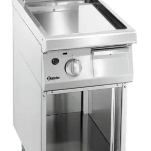 Betaalbaar Bartscher Bakplaat | Gas | 700 B400 | Glad | 7kW | Open Onderbouw | 400x700x850/900mm