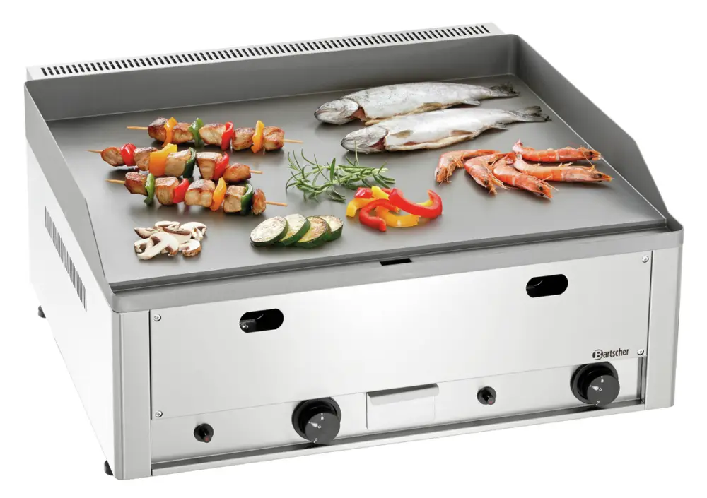 Bartscher Bakplaat | GDP 650G-G | Gas | Glad | 8kW | 660x580x310mm Nieuw
