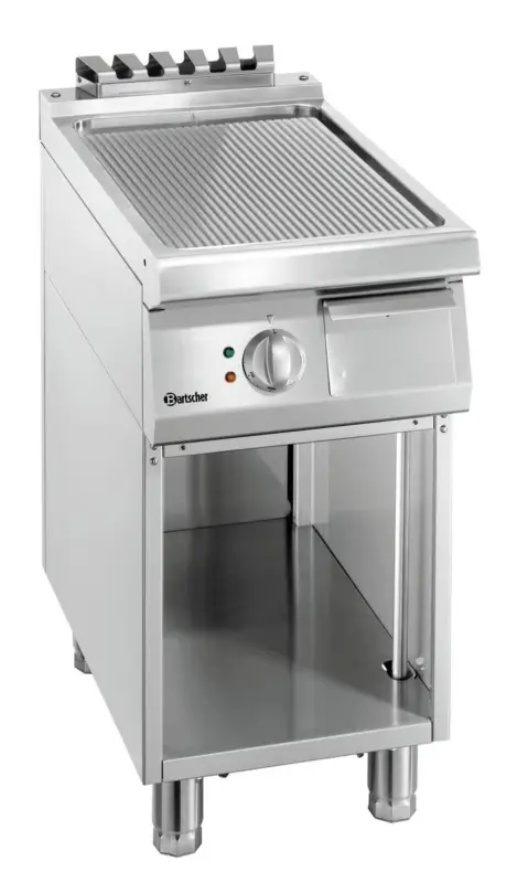 Bartscher Bakplaat 700 B400 | Geribbeld | 5 kW | 400V | 400x700x850mm Beste Prijs