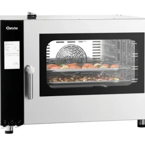 Bartscher Combisteamer Silversteam2 5110DRS | 5 Niveaus | 50°C/300°C | 400V | Zelfreiniging | Touchscreen | 905x840x680mm Premium