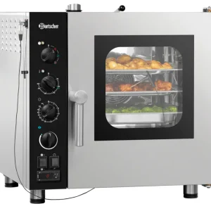 Bartscher Combisteamer Silversteam2 5230M | 5 Niveaus 2/3 GN | 50°C/280°C | 230V | 630x730x670mm Bestseller