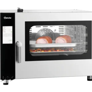 Bartscher Combisteamer Silversteam2 P-5110DRS | 5 Niveaus | 50°C/300°C | 400V | Zelfreiniging | Touchscreen | 905x840x680mm Op = Op