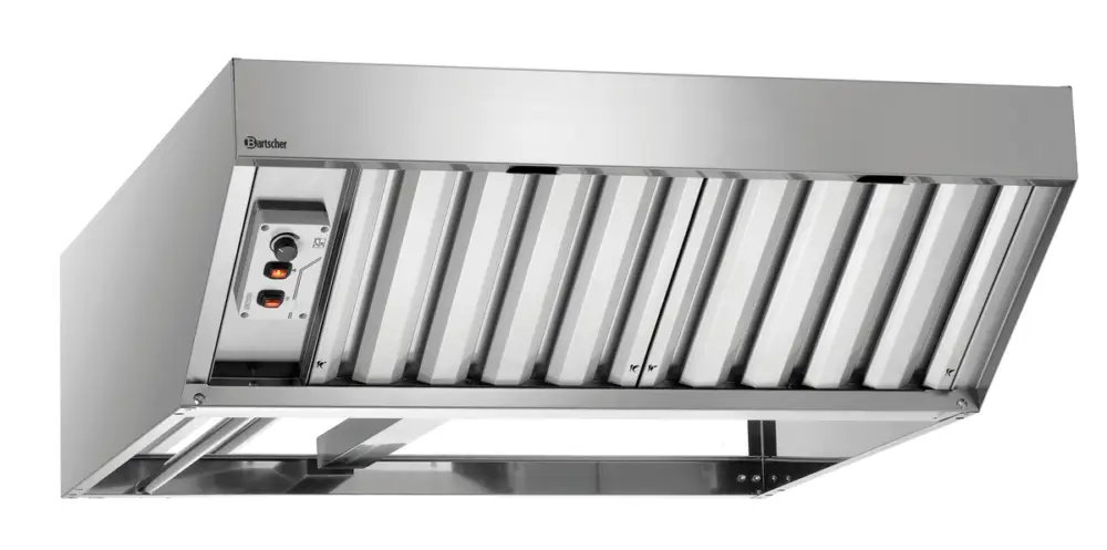 Bartscher Condensatiekap Silversteam2 | RVS | 830 m³/h | 908x930x300mm Speciale Aanbieding