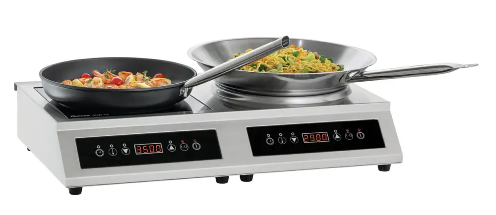 Voordeelprijs Bartscher Inductiekookplaat-wokcombinatie IKIW 70 | 230V | 680x435x145mm