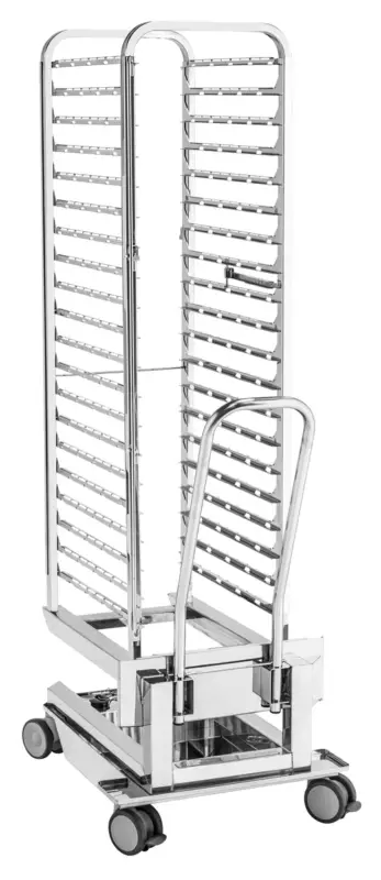 Bartscher Trolley Gigasteam 20110 | 20x 1/1 GN | 90kg Draagvermogen | CNS 18/10 Merkproduct