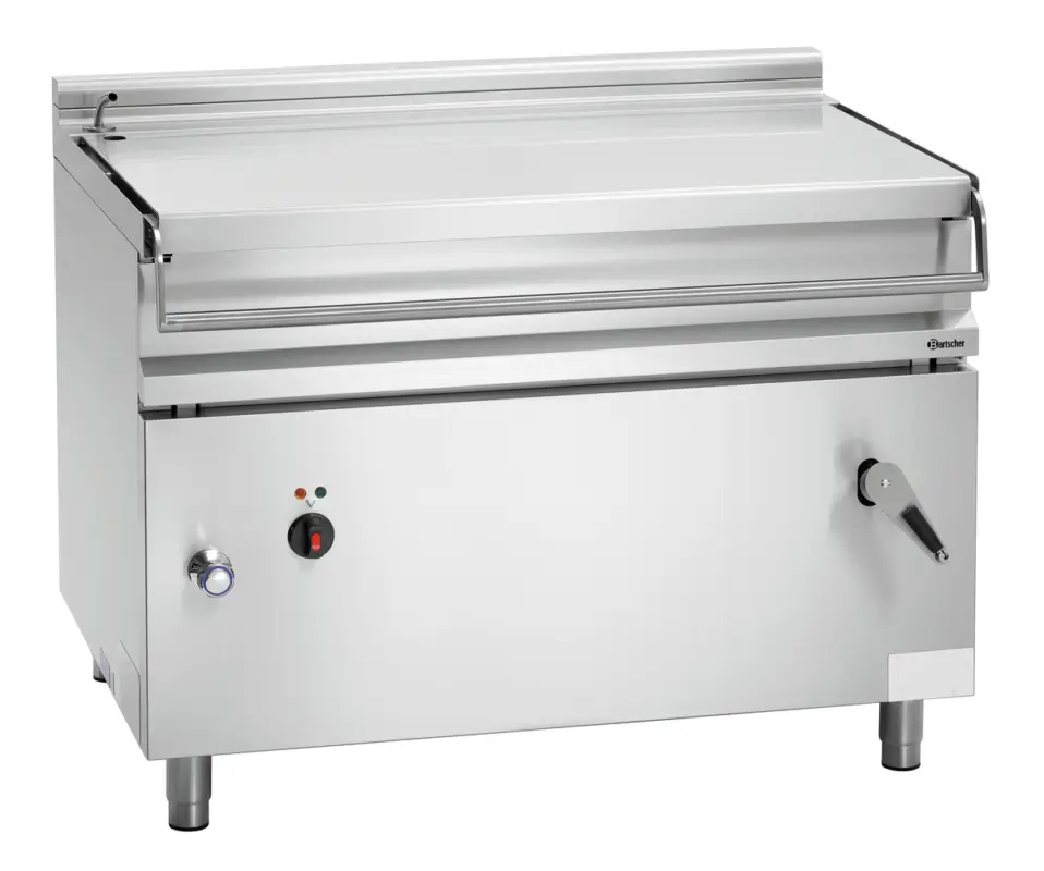 Bartscher Braadpan | Kantelbaar | 400V | E120 LHK | 100L | 14.8kW | 1200x900x900mm Op = Op