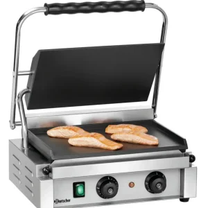 Shop Nu Bartscher Paninigrill-T 1 G | Glad | Grillplaten Gietijzer/Geëmailleerd | 410x400x200mm