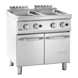 Shop Nu Bartscher Pastakoker op onderstel | Gas | 2x 24L | Ingebouwde aftapkraan | 17.4kW | 800x700x850mm