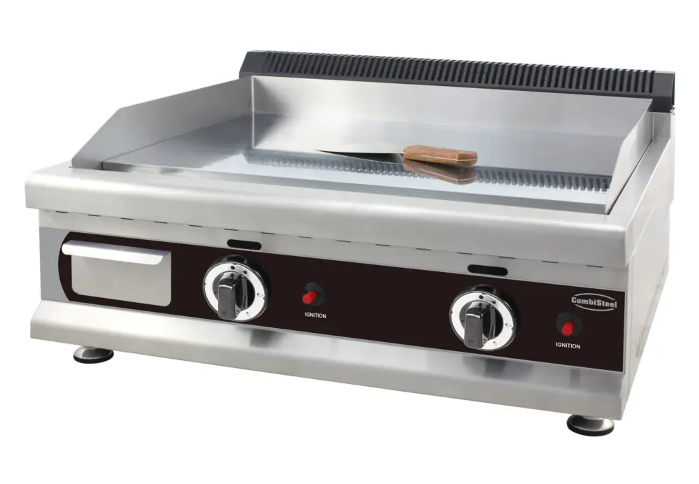 Veilige Betaling Combisteel Bakplaat | Gas | Chroom | 6kw | 800x575x365mm
