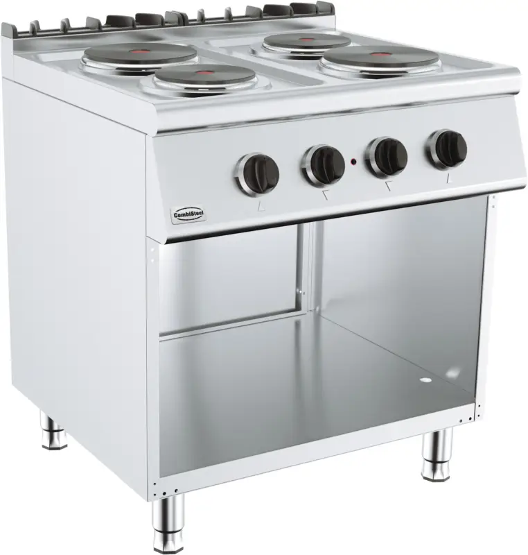 Bestseller Combisteel Base 700 Fornuis Elektrisch | 4 Platen | 400v | 800x700x900mm