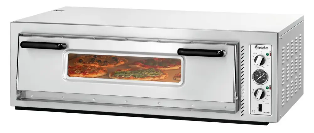 Bartscher Pizzaoven | NT 901 | Elektrisch | 1 Kamer | 6 Pizza’s Ø300mm | 400V | 1190x780x395mm Superprijs