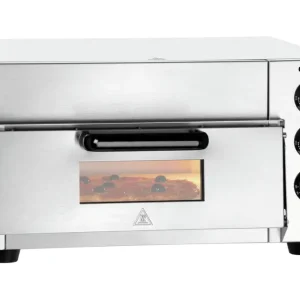 Bartscher Pizzaoven ST415 | 1 Pizza Ø 400mm | Boven-/Onderwarmte | 230V | 565x585x265mm Shop Nu