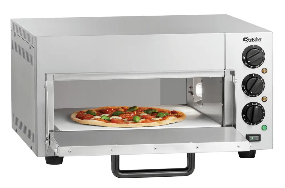 Bartscher Pizzaoven ST415-2 | 1x Ø40 cm | 50-350°C | 230V | 580x580x315mm Fabrieksprijs