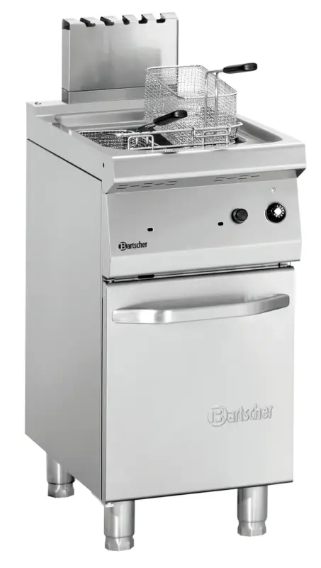 Bartscher Friteuse | SERIE 700 | Gas | 15L | 100–190°C | 15kW | Piëzo Ontsteking | Aftapkraan | 400x700x850mm Nieuw