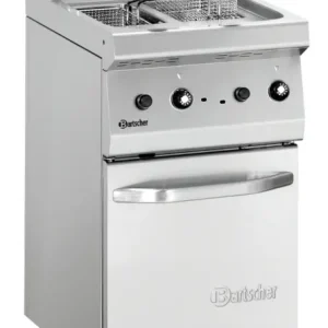 Bartscher Friteuse | SERIE 700 | Gas | 7+7L | 100°C/190°C | 11kW | Piëzo Ontsteking | Aftapkranen | 400x700x850mm Koopje