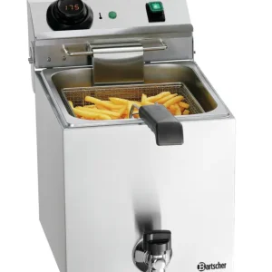 Bartscher Friteuse | SNACK III PLUS | Elektrisch | 9L | 50°C/190°C | 230V | Aftapkraan | 285x610x386mm Hete Deal