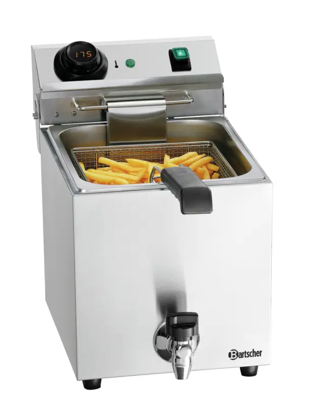 Bartscher Friteuse | SNACK III PLUS | Elektrisch | 9L | 50°C/190°C | 230V | Aftapkraan | 285x610x386mm Hete Deal