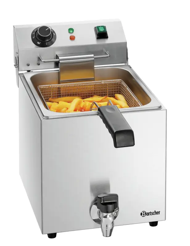 Bartscher Friteuse | SNACK III PLUS | Elektrisch | 9L | 50°C/190°C | 3.3kW | 230V | Aftapkraan | 300x530x385mm Laatste Versie