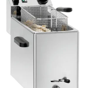 Bartscher Friteuse | SNACK XL PLUS | 8L | 50°C/190°C | Aftapkraan | 3.4kW | 230V | 245x720x470mm Lage Prijs