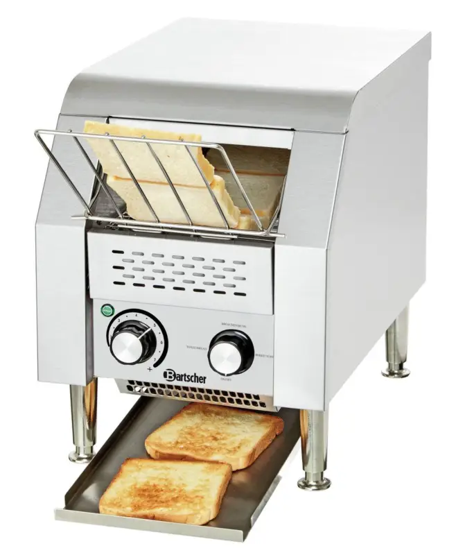 Goedkoop Bartscher Doorlooptoaster | MINI | RVS | Enkel | Max. 75/u. | 285x420x390mm